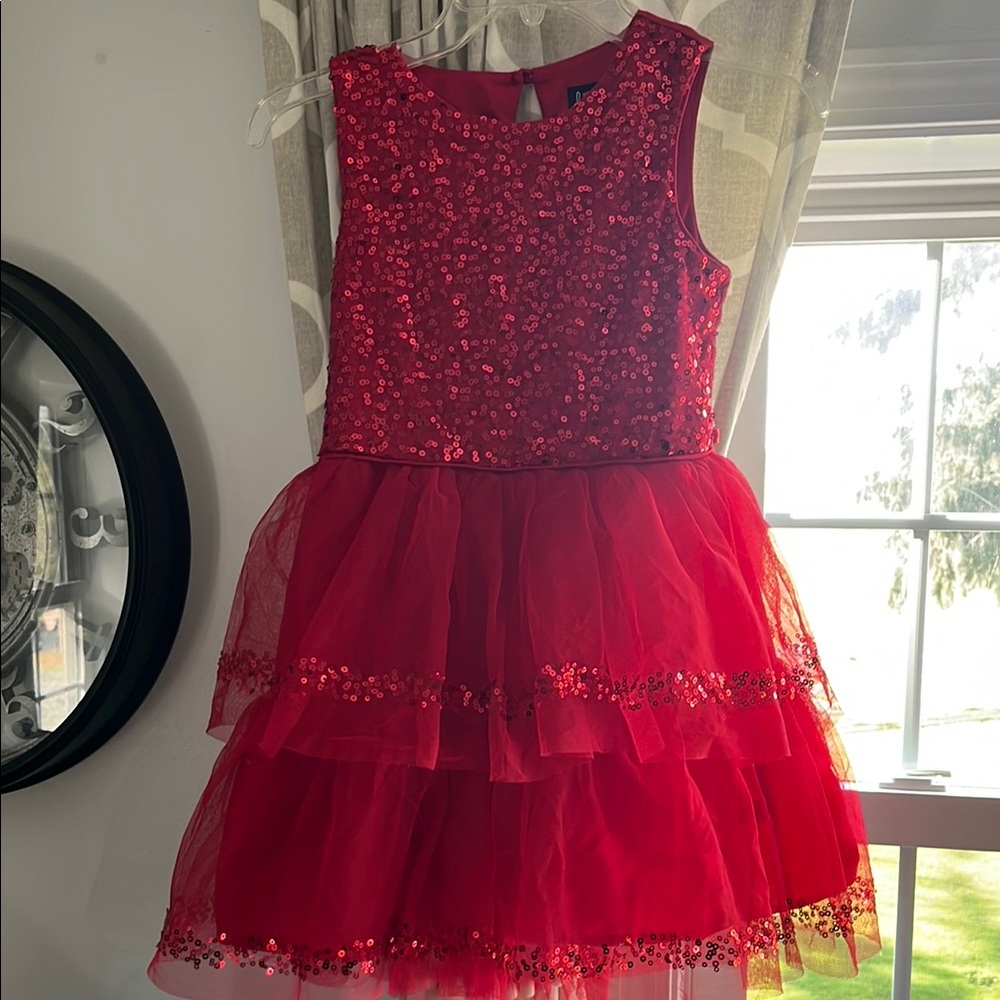 Lilt Vibrant Red Sequin Dress